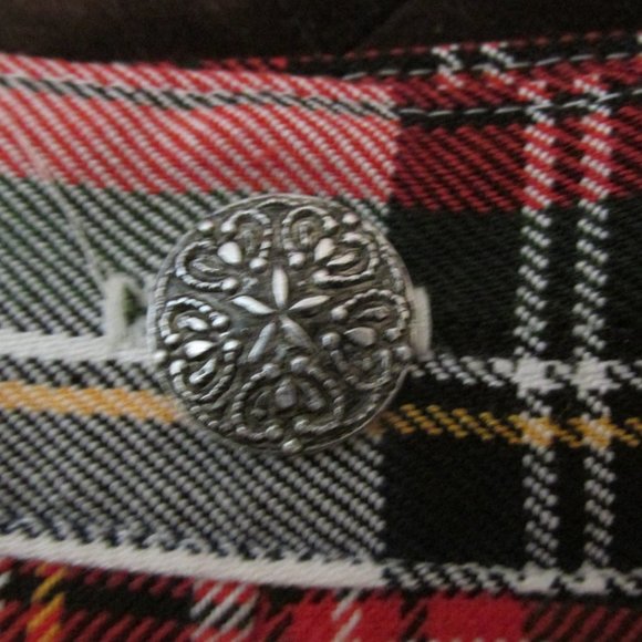 SMART PARTS WOMEN'S JUNIOR'S SIZE 9 SKORTS RED BLACK PLAID SKIRT USA MADE - Picture 2 of 6